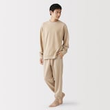 紳士　綿　裏毛　長袖ルームウェアセット