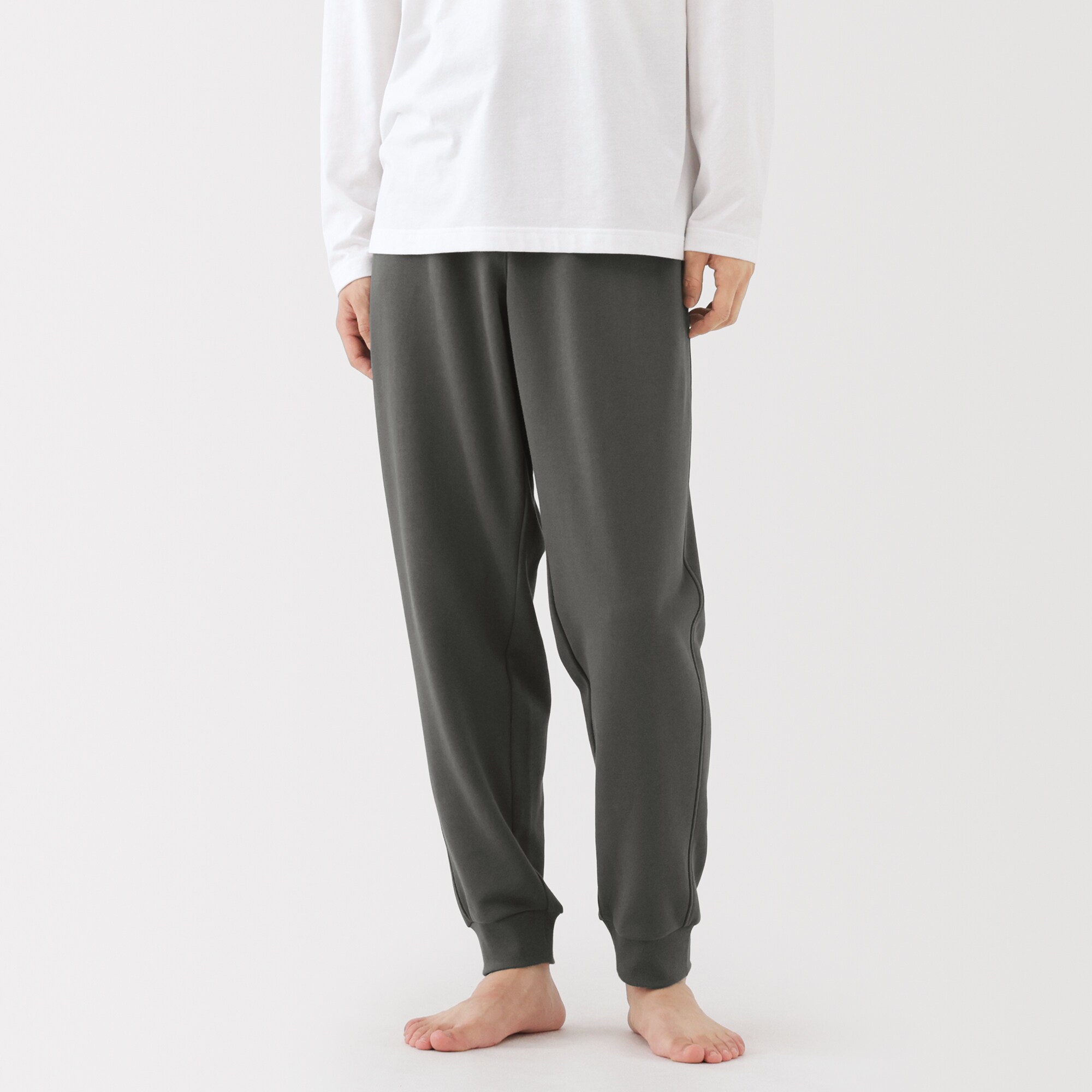 紳士　綿　裏毛　ロングパンツ