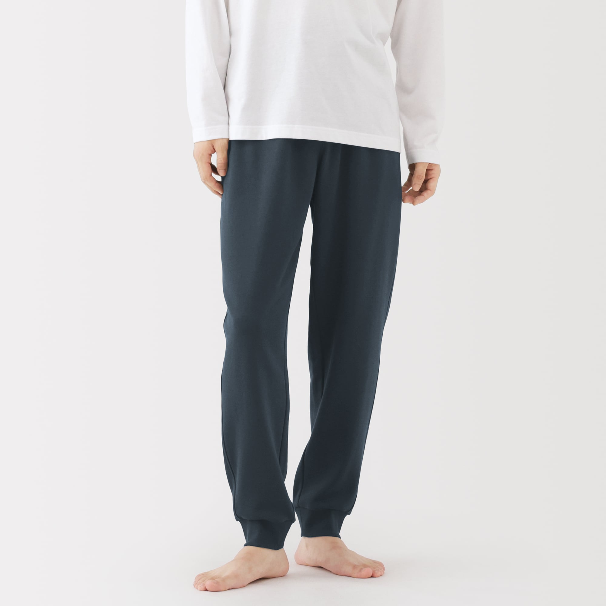 紳士 綿 裏毛 ロングパンツ | 無印良品