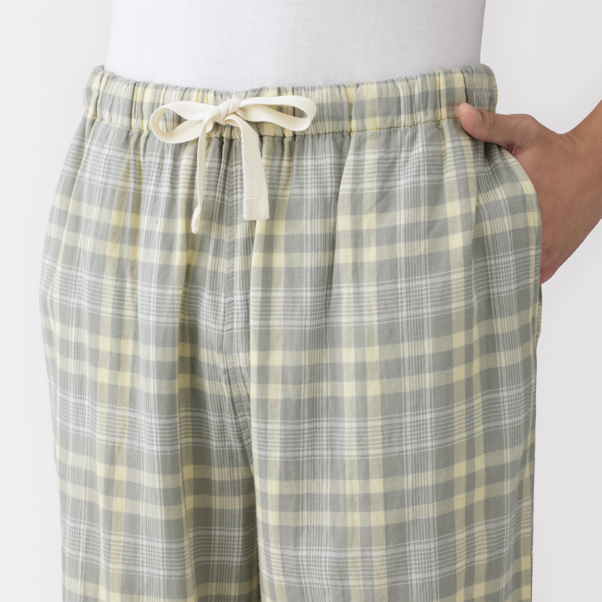 紳士　二重ガーゼ　半袖ルームウェアセット