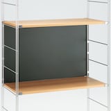 スチールユニットシェルフバックパネル・大・ダークグレー