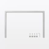 ステンレスユニットシェルフ用帆立補強パーツ５６ｃｍ