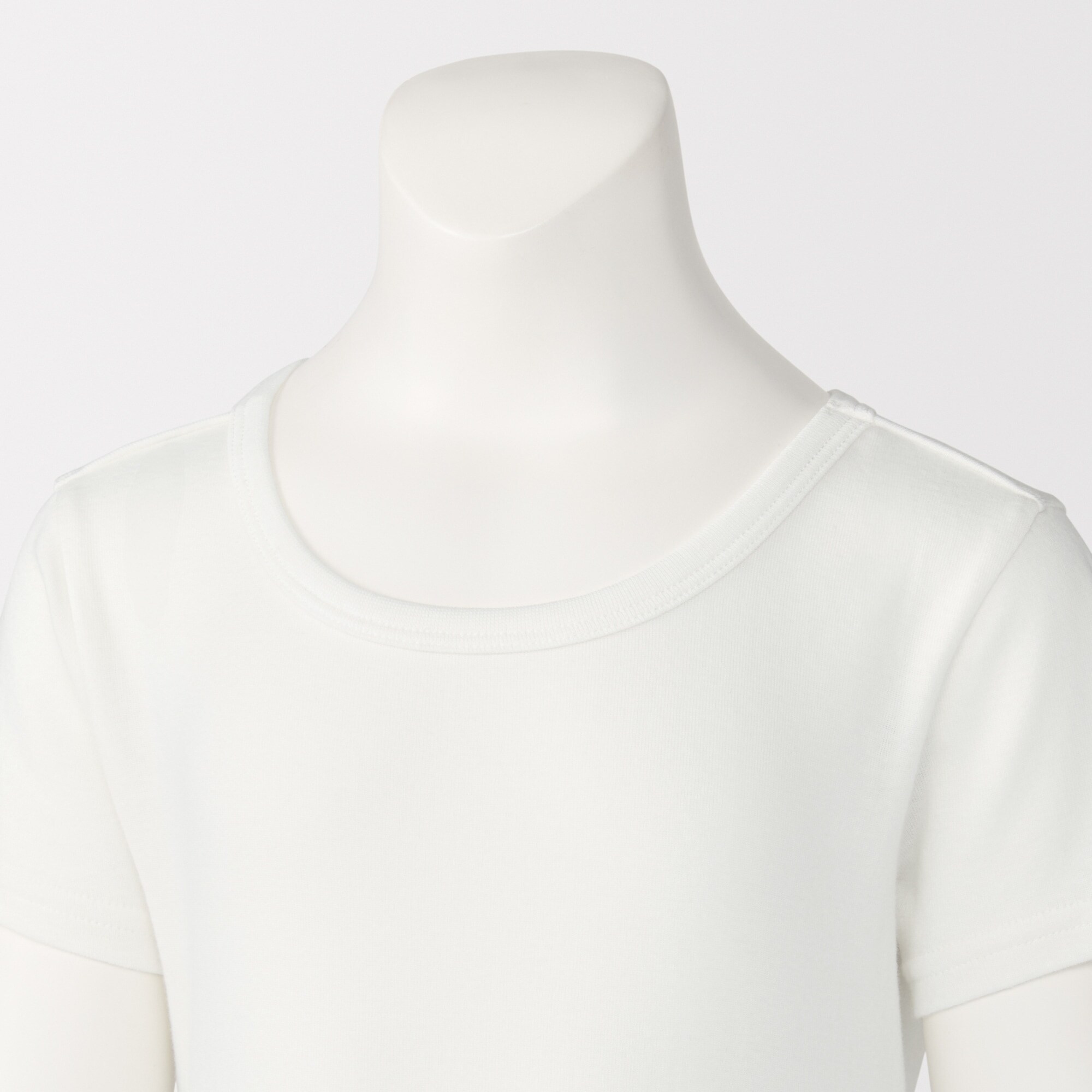 キッズ　フライス編みクルーネック半袖Ｔシャツ【インナー】