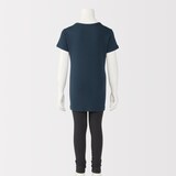 キッズ　フライス編みクルーネック半袖Ｔシャツ【インナー】