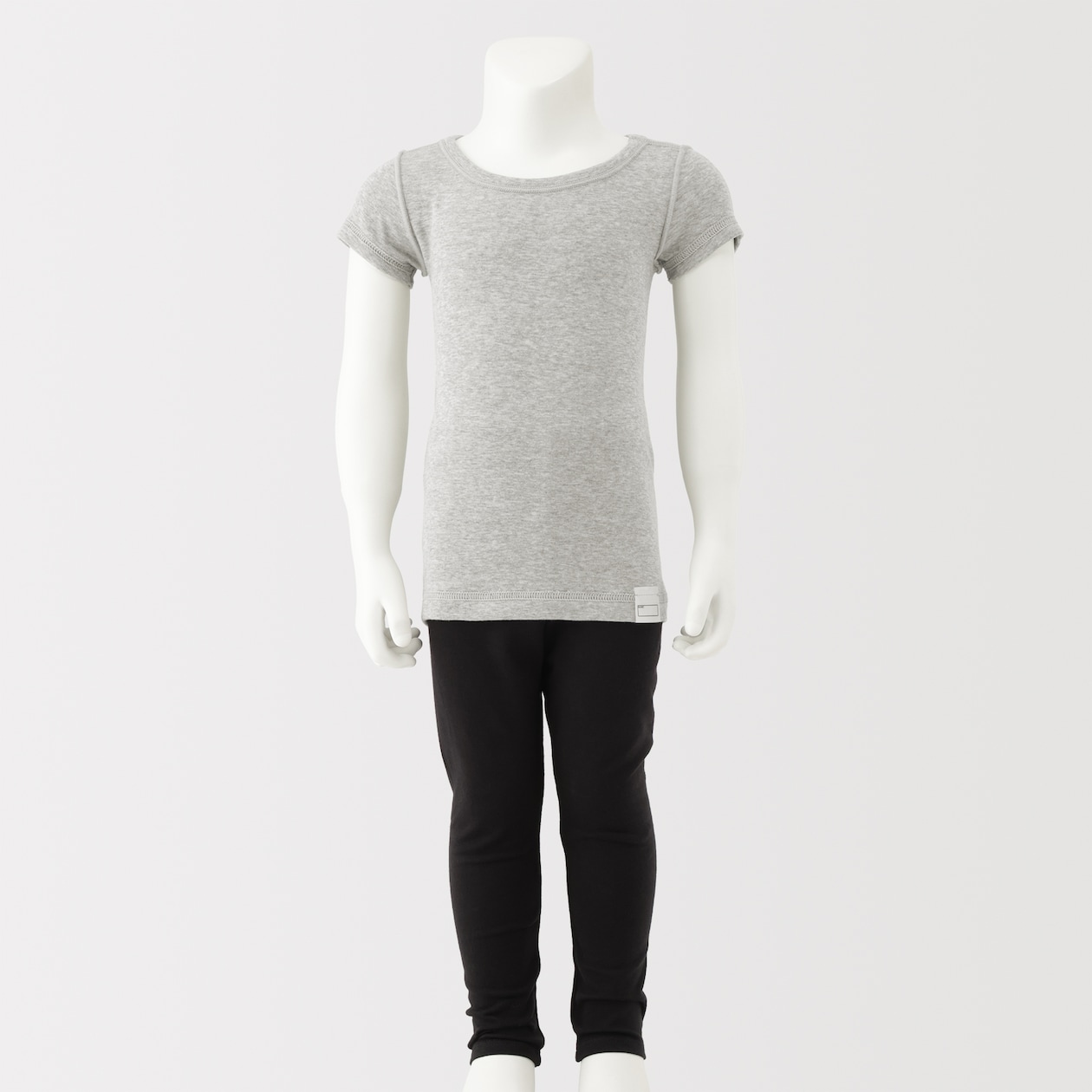 ベビー　フライス編みクルーネック半袖Ｔシャツ【インナー】