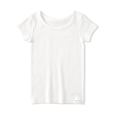 ベビー　フライス編みクルーネック半袖Ｔシャツ【インナー】