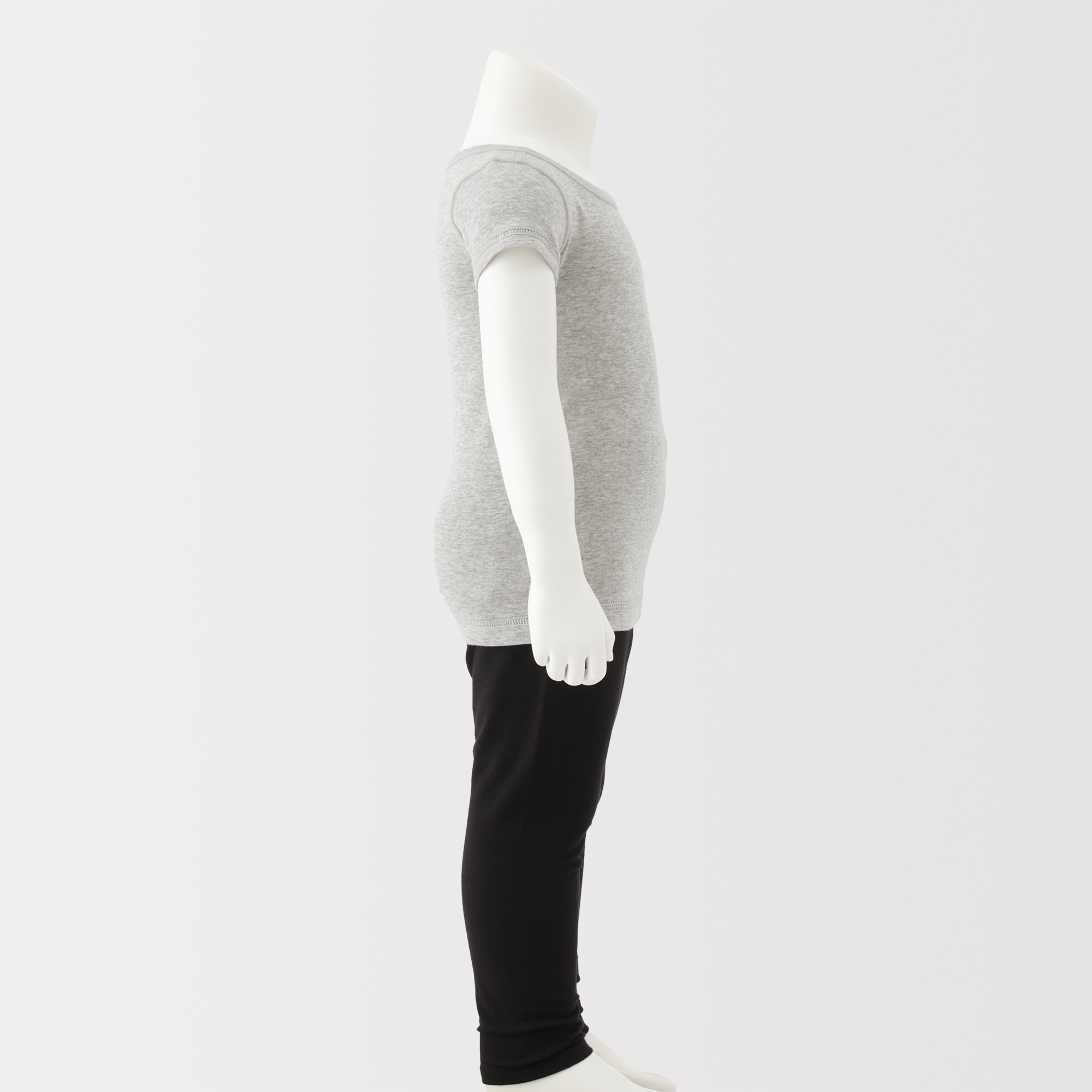 ベビー　フライス編みクルーネック半袖Ｔシャツ【インナー】