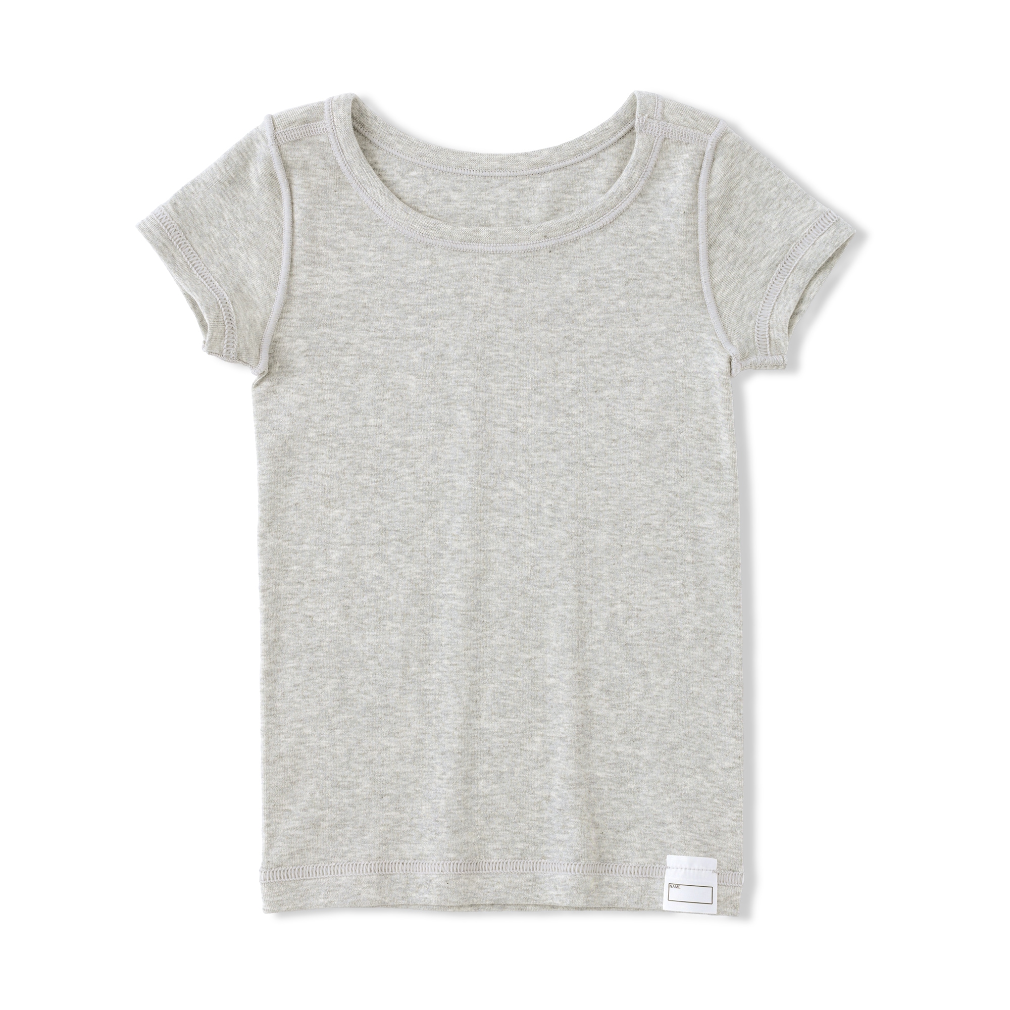 ベビー　フライス編みクルーネック半袖Ｔシャツ【インナー】