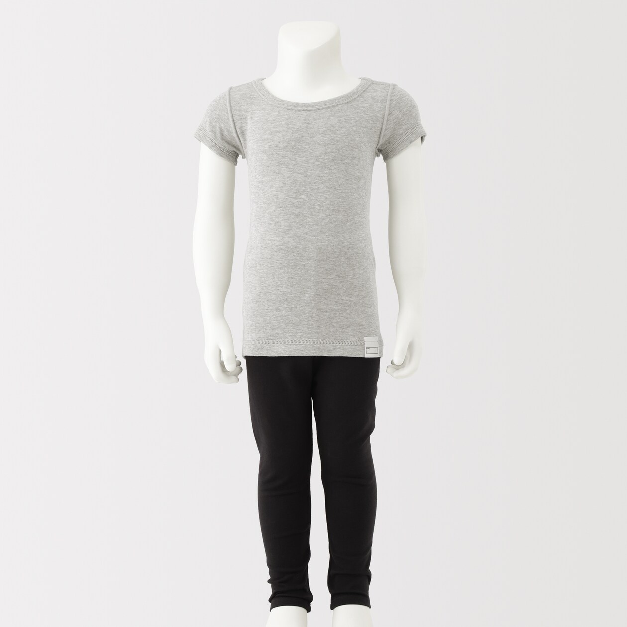 ベビー　フライス編みクルーネック半袖Ｔシャツ【インナー】