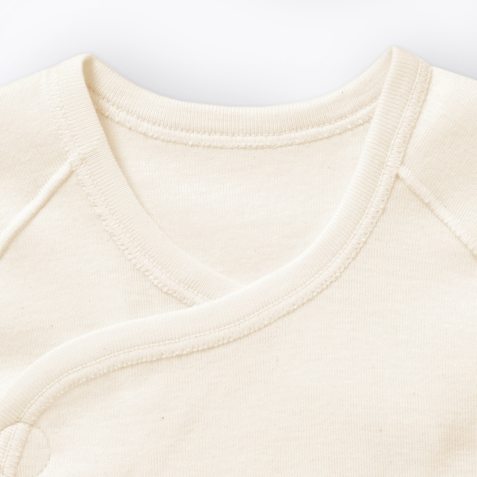 無染色フライス編み短肌着