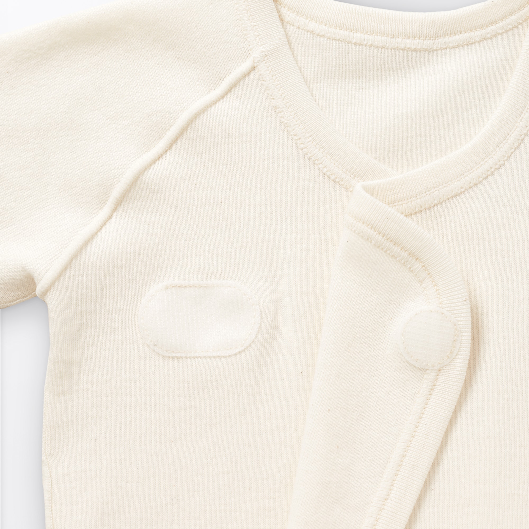 無染色フライス編み短肌着