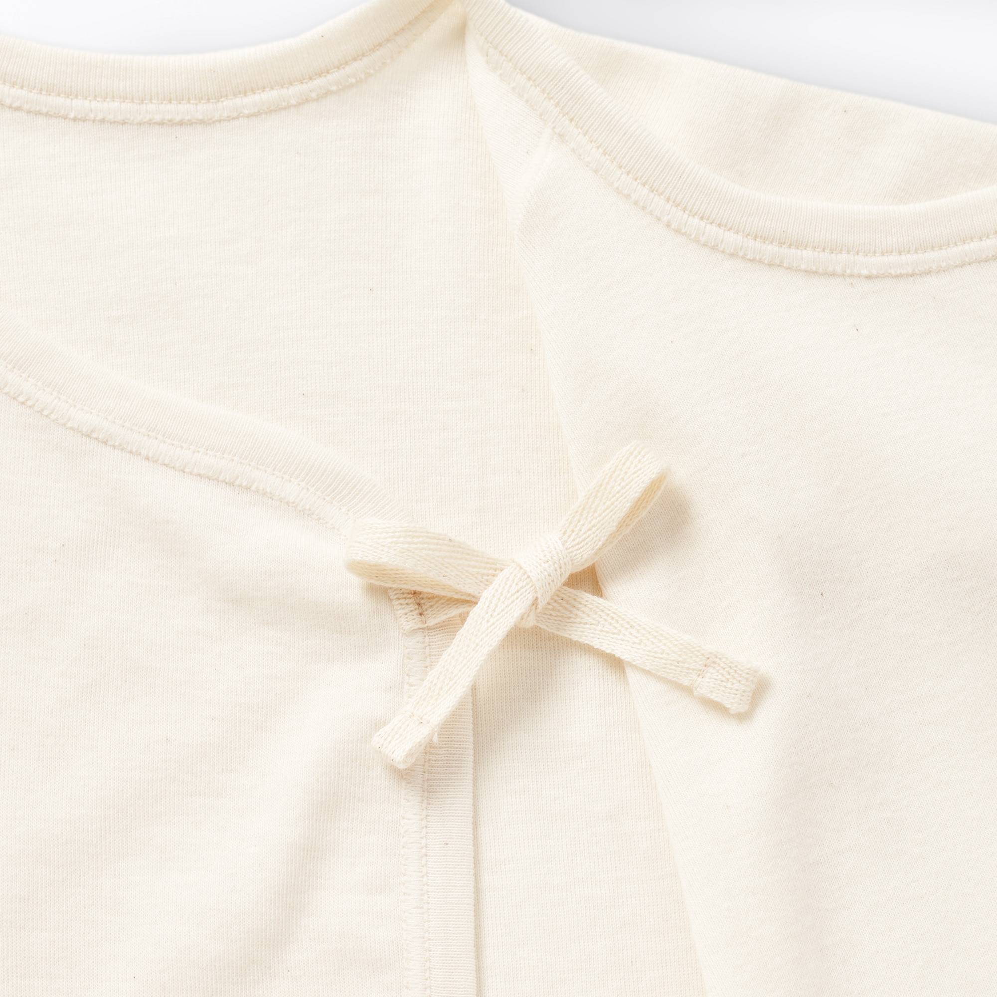 無染色フライス編み短肌着