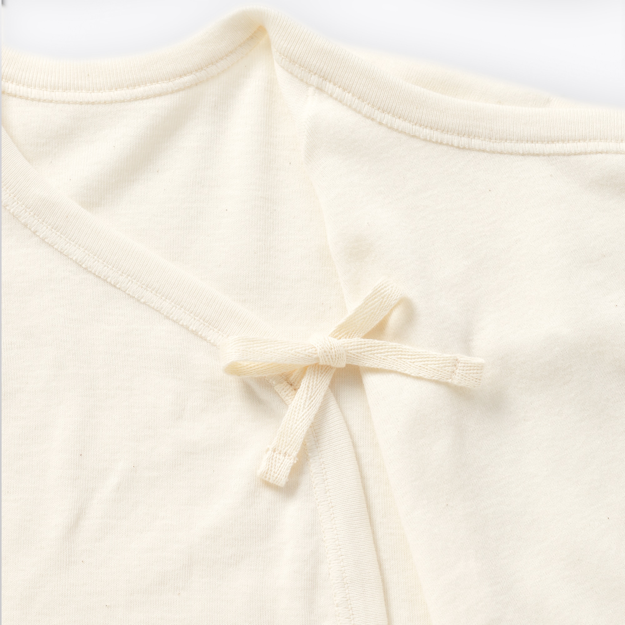 無染色フライス編みコンビ肌着