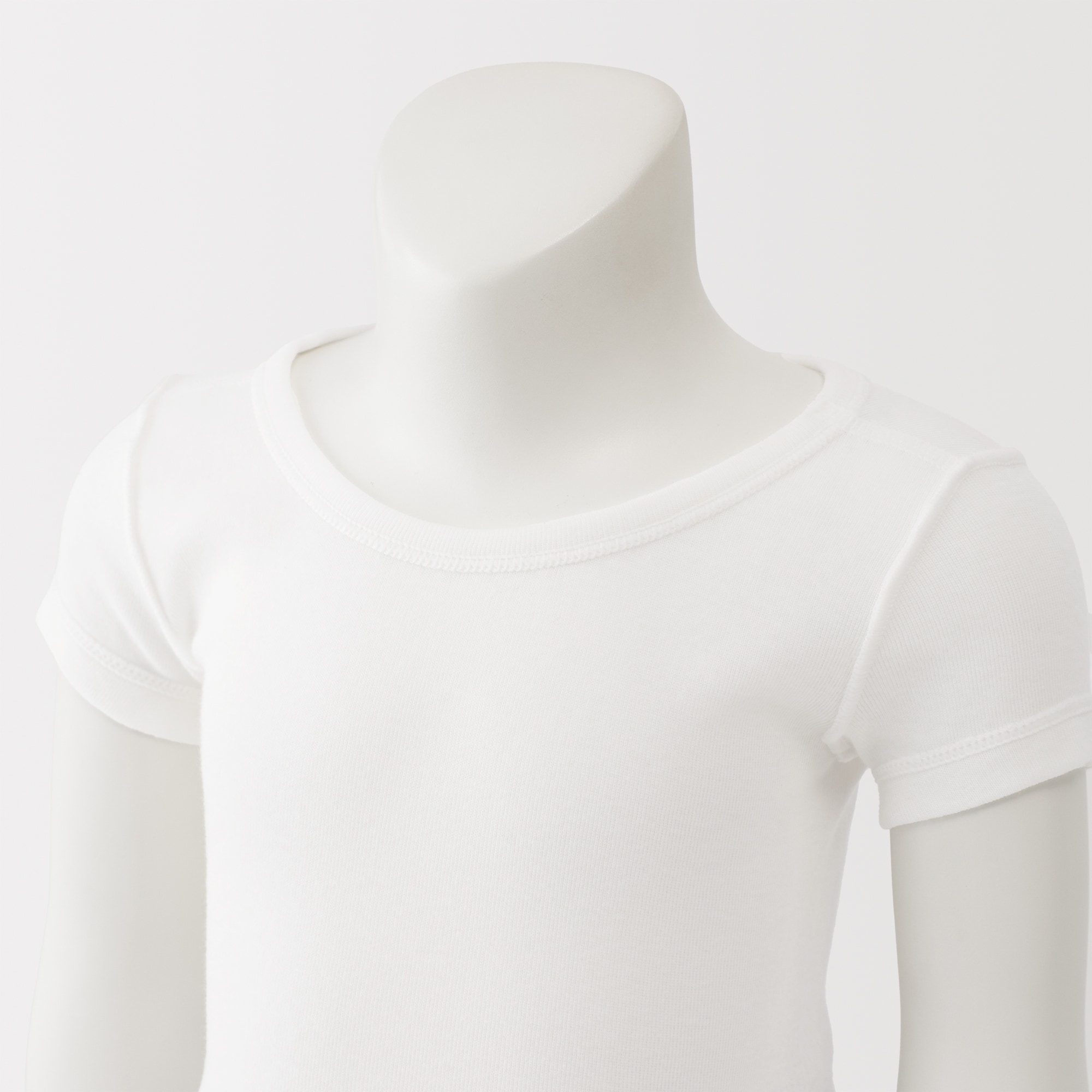 ベビー　さらっと綿　クルーネック半袖Ｔシャツ【インナー】