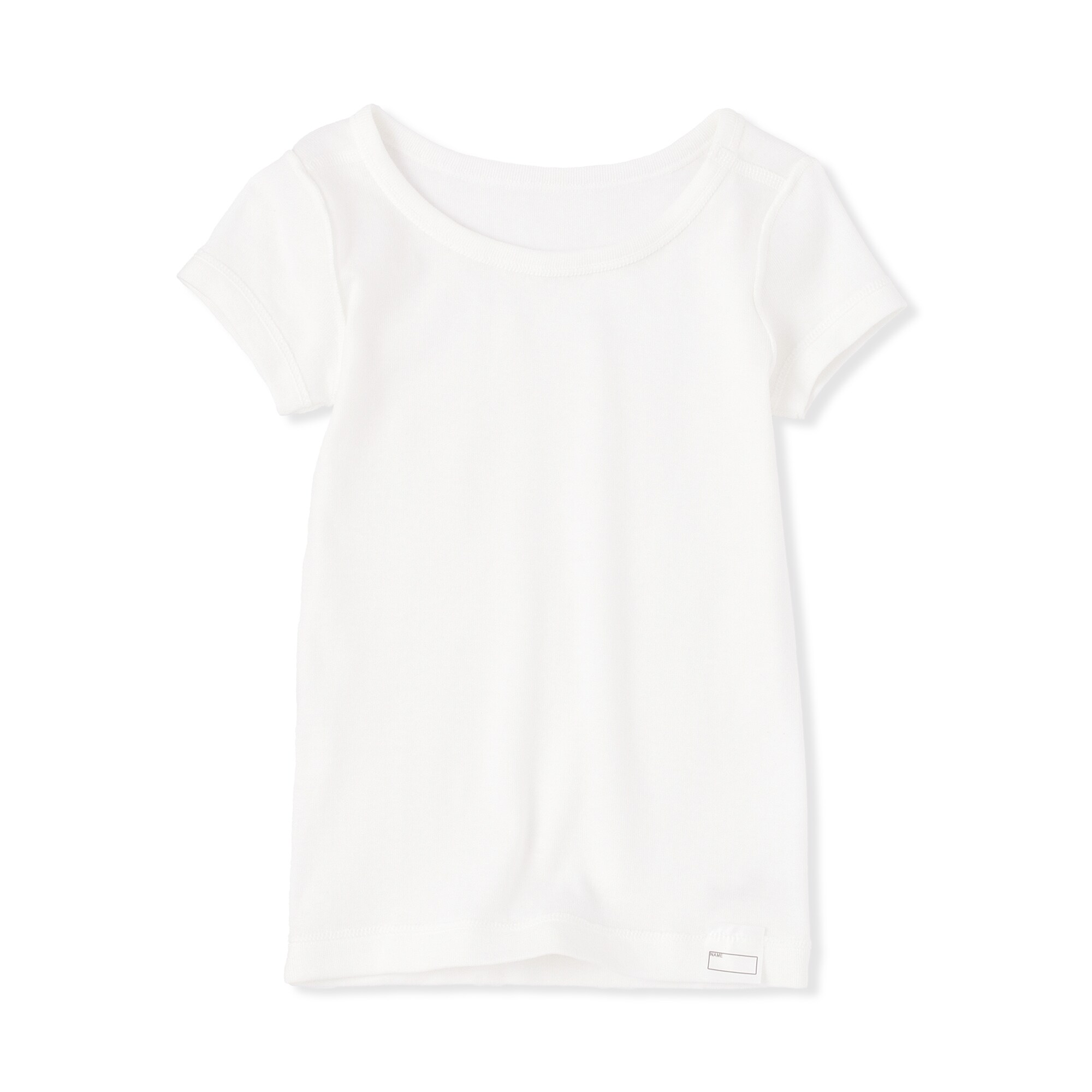 ベビー　さらっと綿　クルーネック半袖Ｔシャツ【インナー】