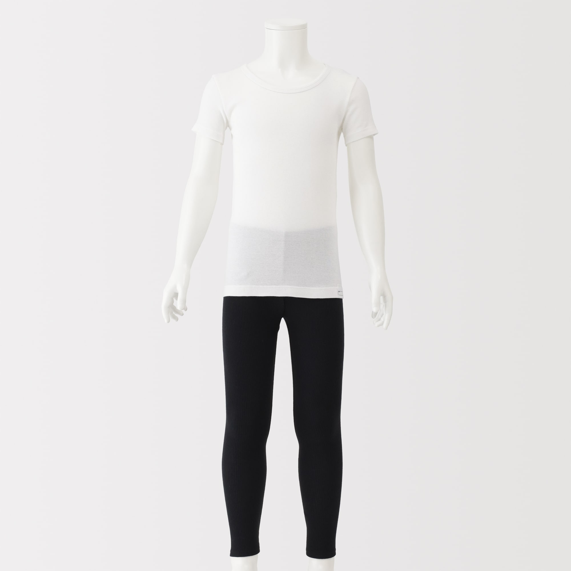 キッズ　さらっと綿　クルーネックＴシャツ【インナー】