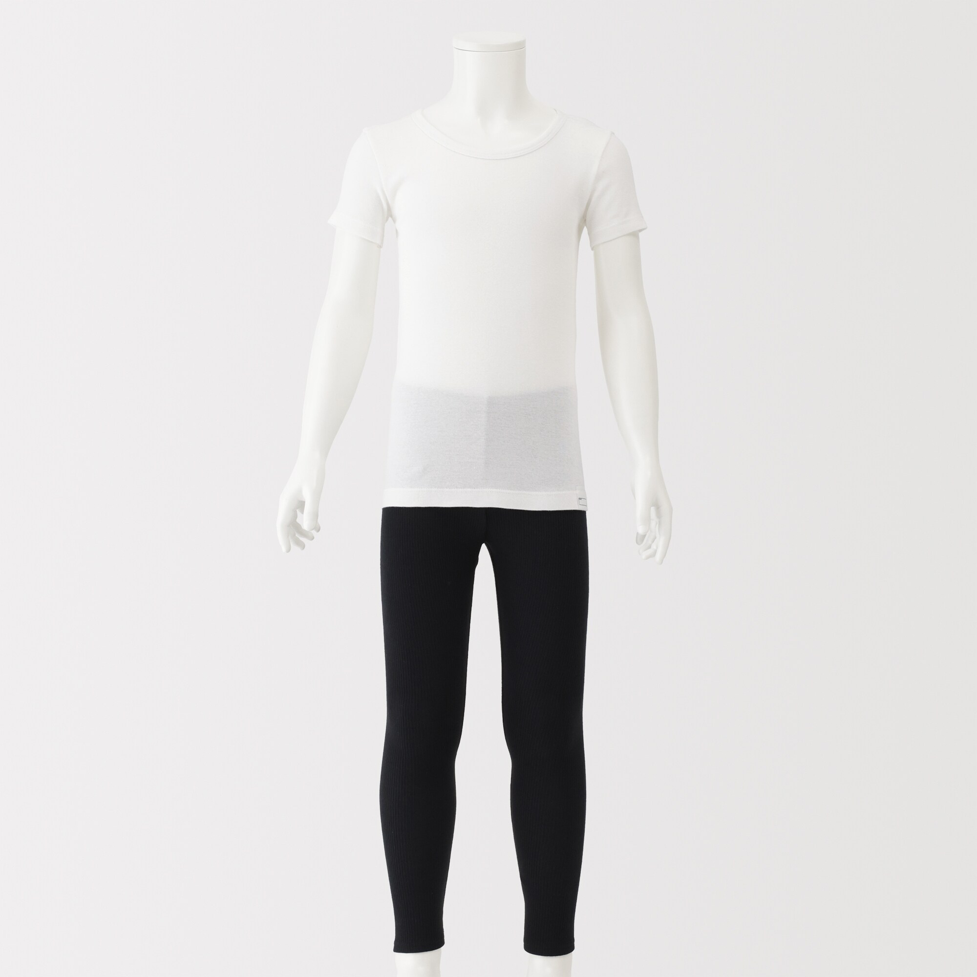 キッズ　さらっと綿　クルーネックＴシャツ【インナー】