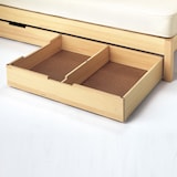 パイン材ベッド下収納ボックス・仕切付き