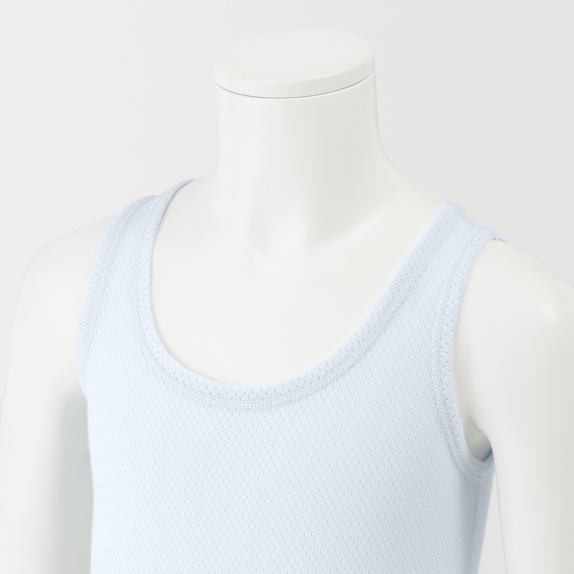 キッズ　さらっと綿　メッシュ編みタンクトップ【インナー】