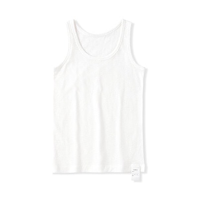 キッズ　さらっと綿　メッシュ編みタンクトップ【インナー】