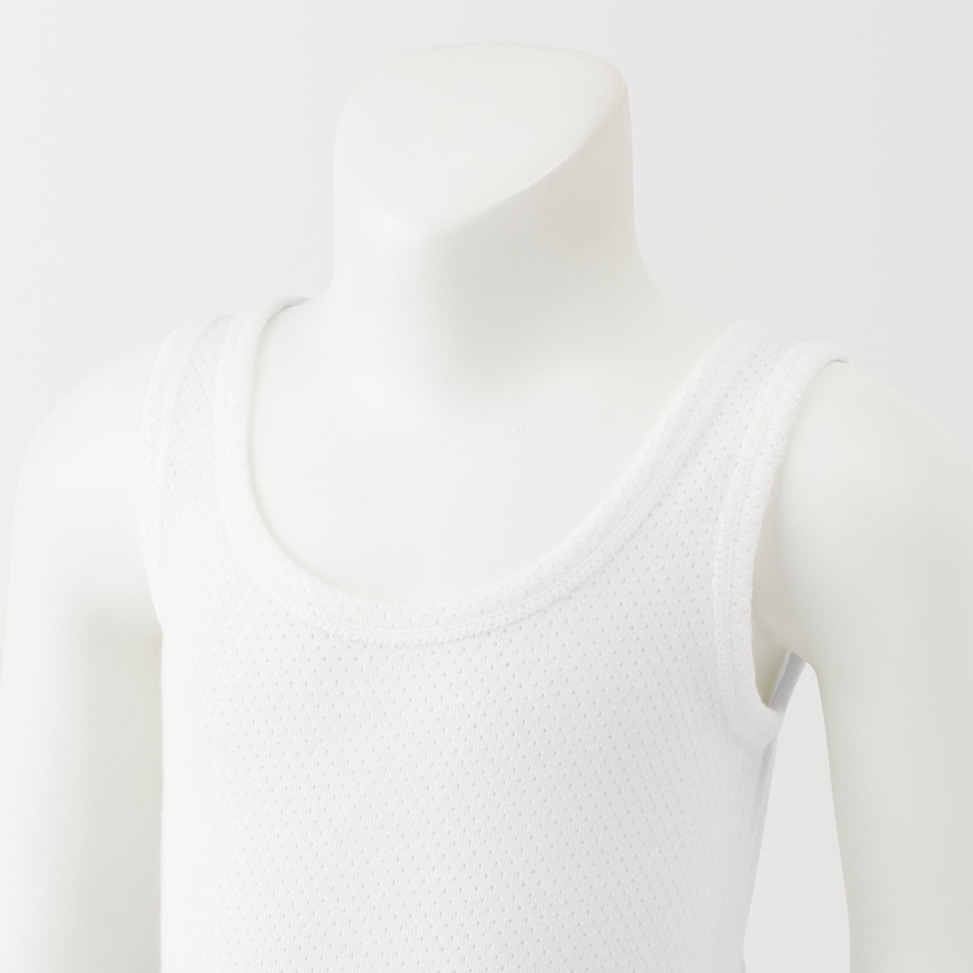 ベビー　さらっと綿　メッシュ編みタンクトップ【インナー】