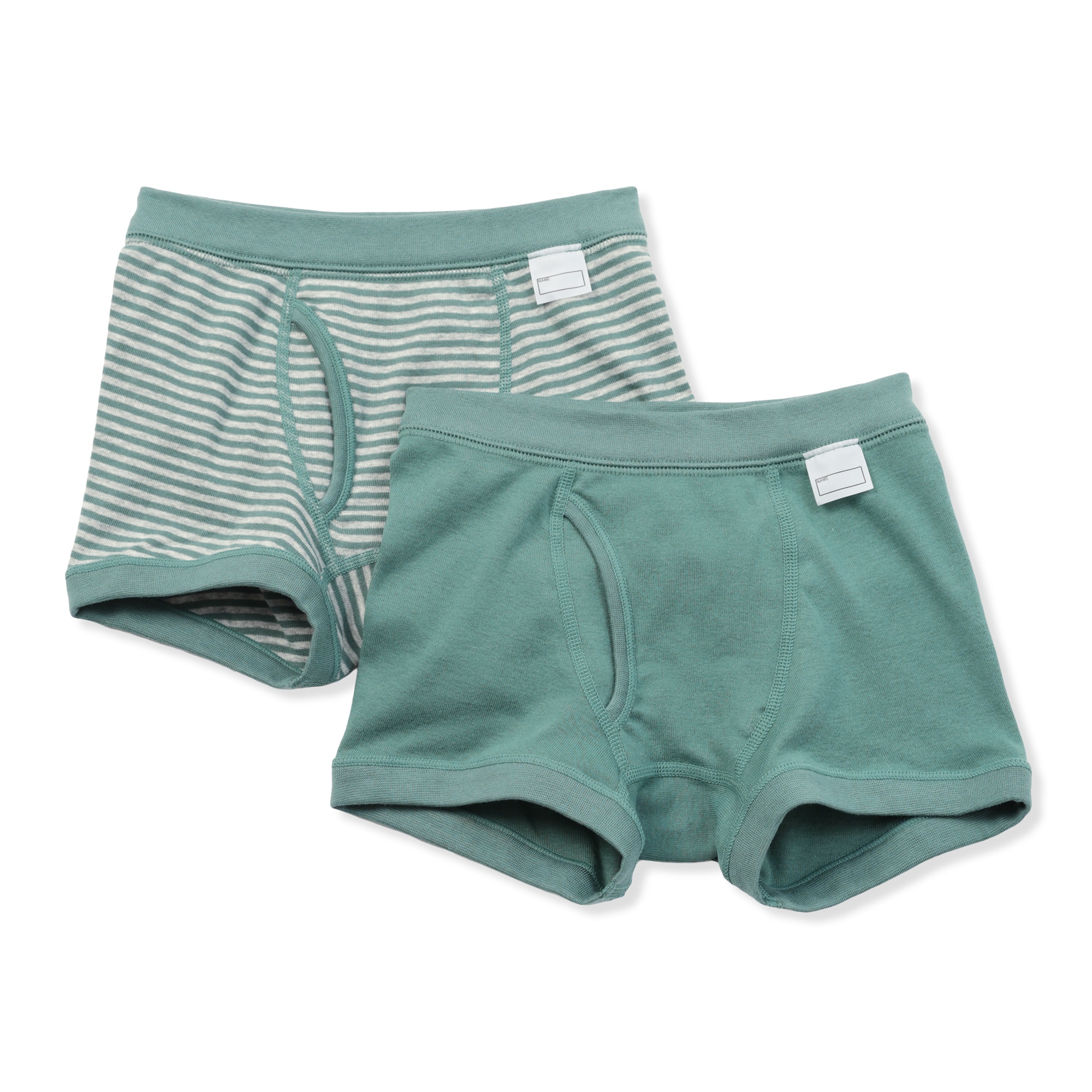 キッズ　フライス編み前開きボクサーパンツ　２枚組