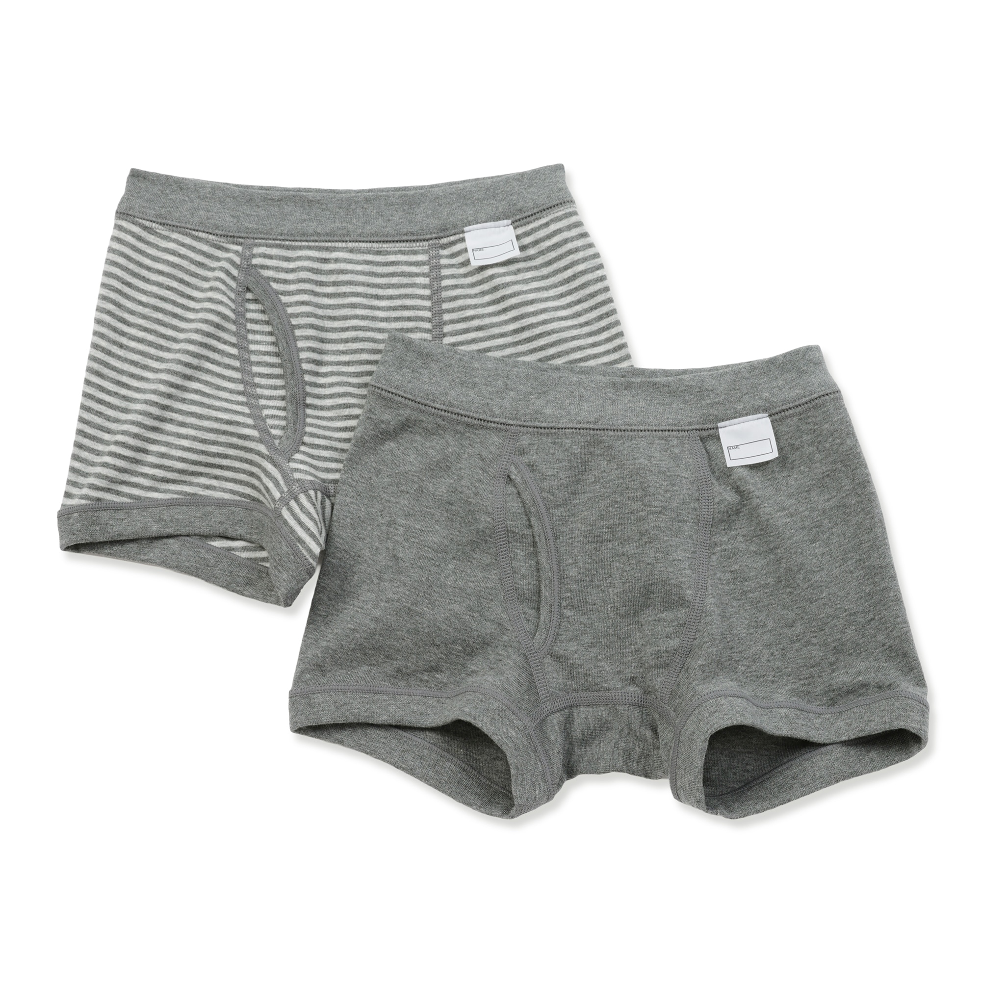 キッズ　フライス編み前開きボクサーパンツ　２枚組