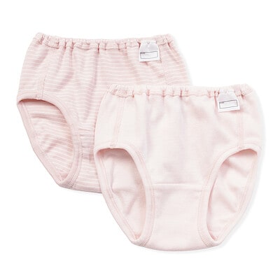 ベビー　フライス編みショーツ　２枚組