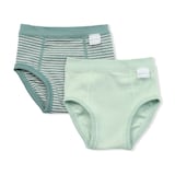 ベビー　フライス編み前閉じブリーフ　２枚組