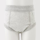 ベビー　フライス編み前閉じブリーフ　２枚組