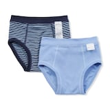 ベビー　フライス編み前閉じブリーフ　２枚組