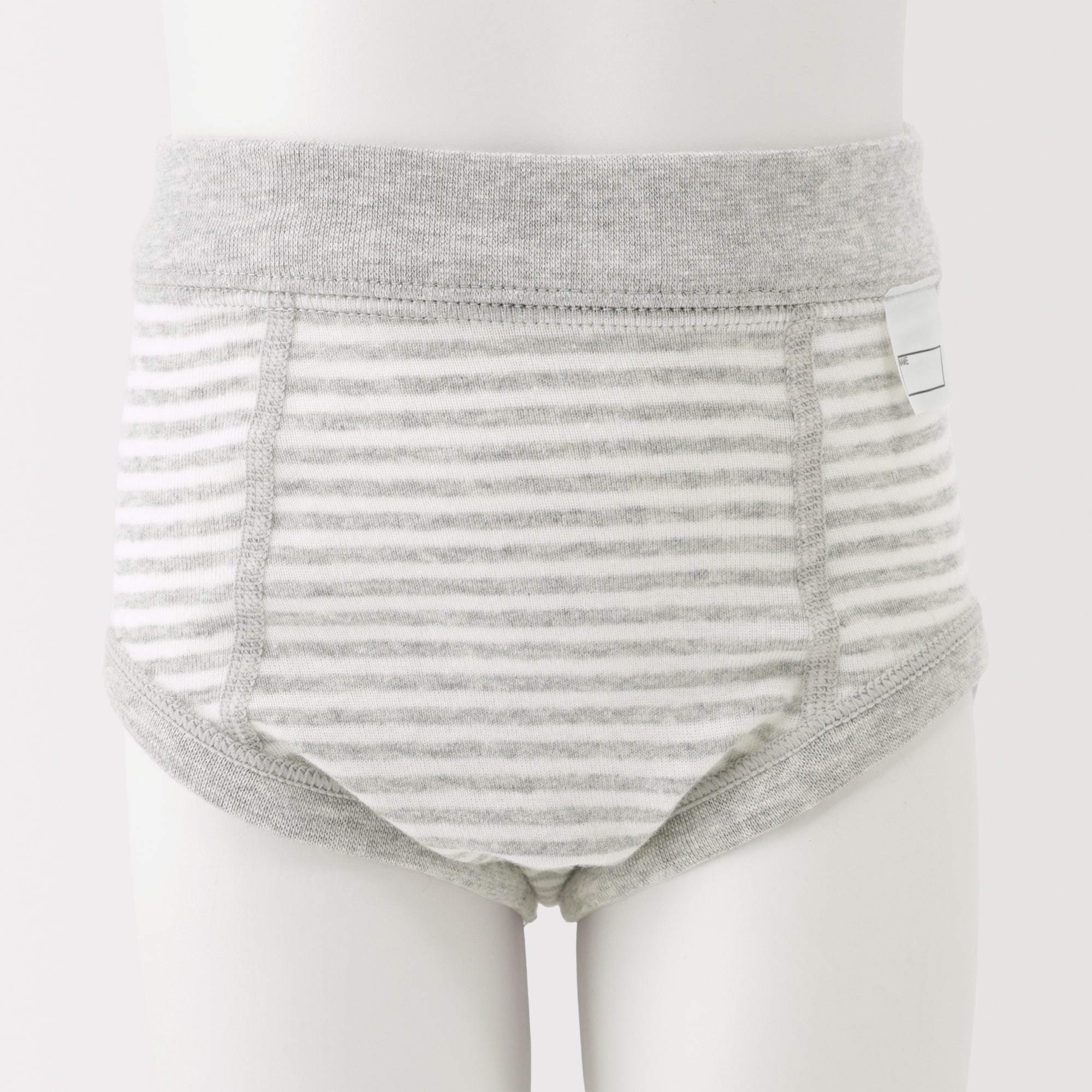 ベビー　フライス編み前閉じブリーフ　２枚組