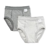 ベビー　フライス編み前閉じブリーフ　２枚組