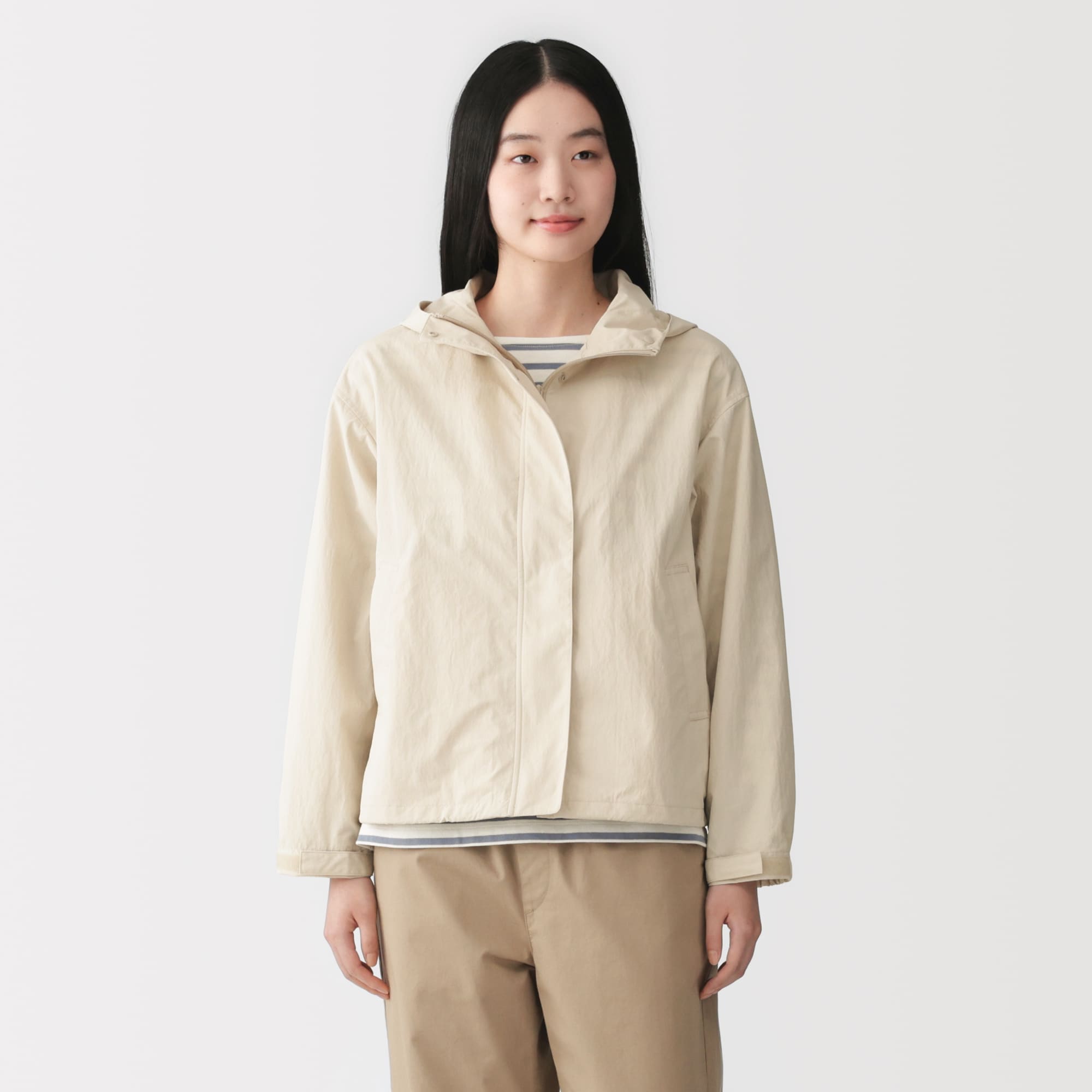 婦人 撥水UVカットポケッタブルフードジャケット | 無印良品