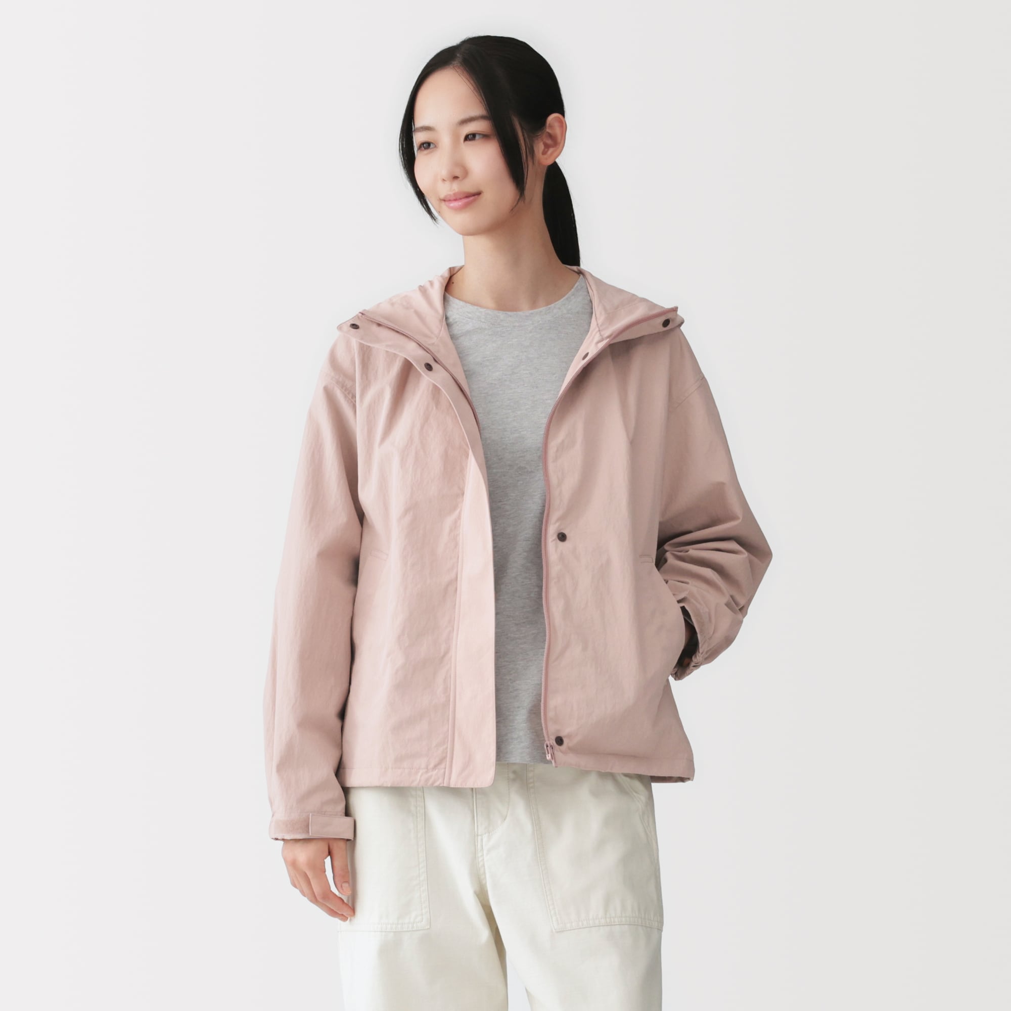 婦人 撥水UVカットポケッタブルフードジャケット | 無印良品 婦人 撥水UVカットポケッタブルフードジャケット | 無印良品