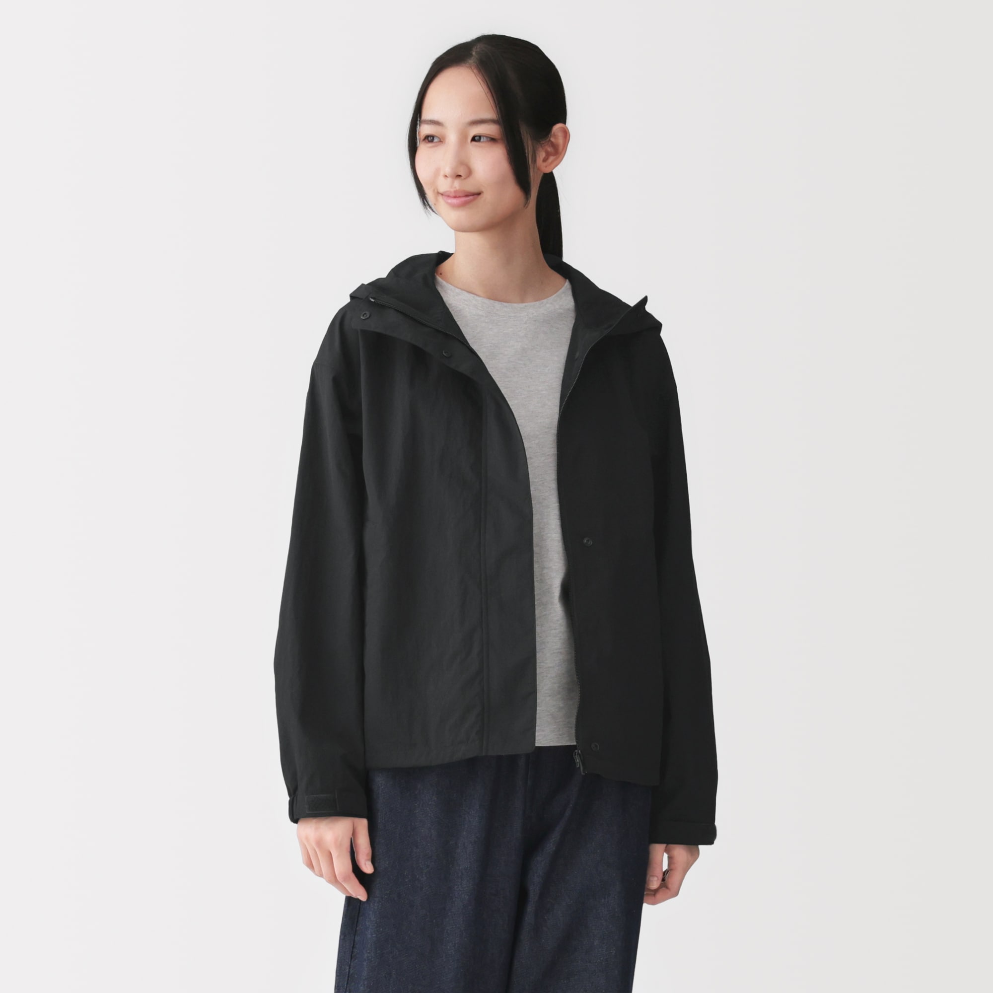 婦人 撥水UVカットポケッタブルフードジャケット | 無印良品