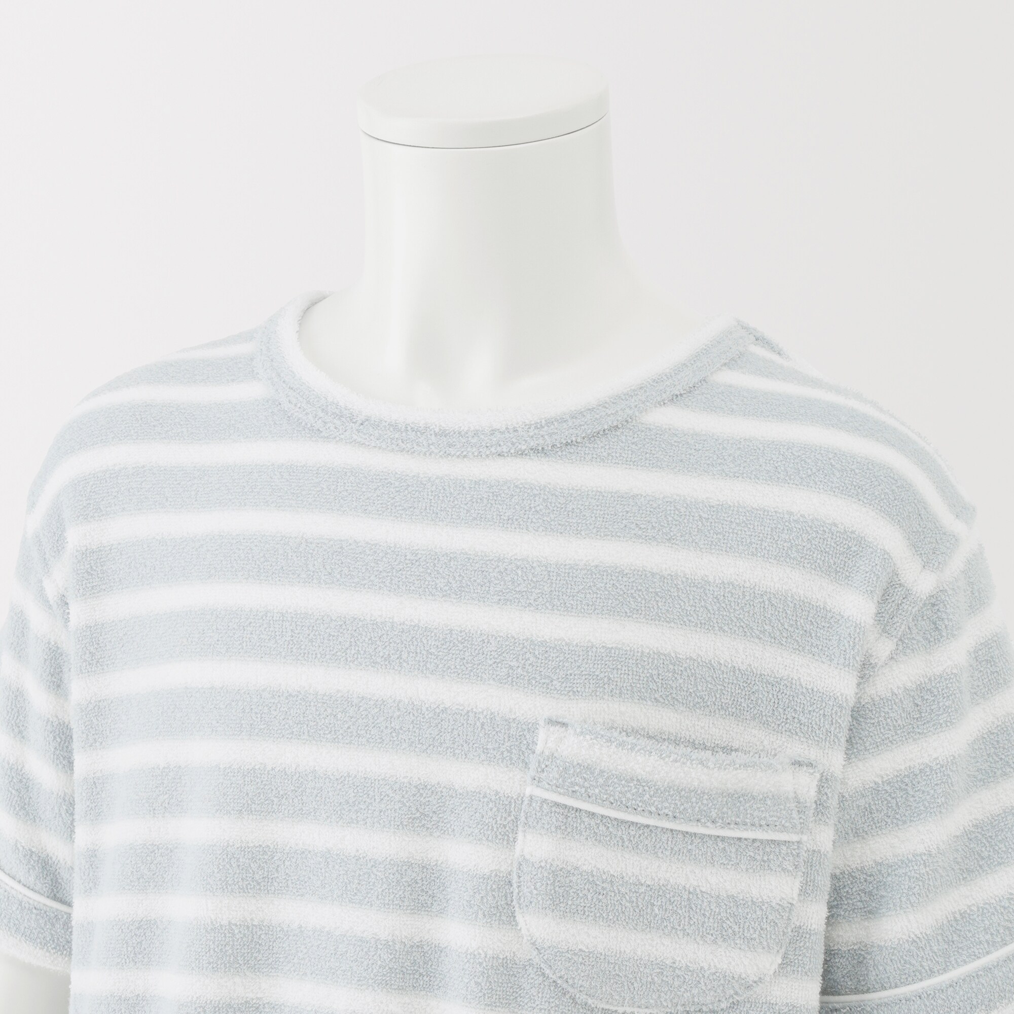 キッズ　着るタオル　両面パイル　半袖ルームウェアセット