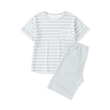 キッズ　着るタオル　両面パイル　半袖ルームウェアセット