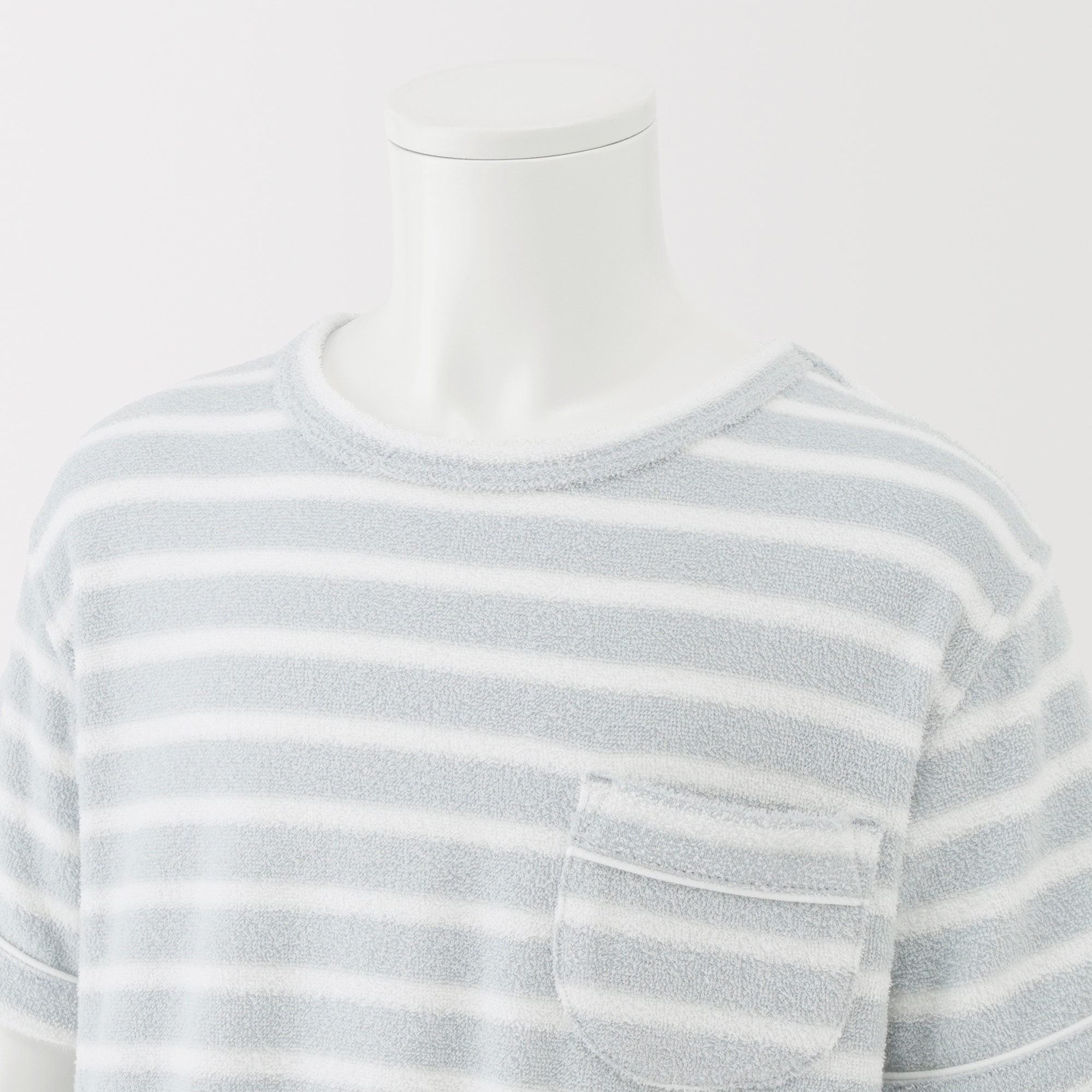 キッズ　着るタオル　両面パイル　半袖ルームウェアセット