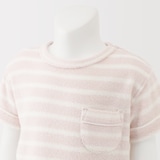 ベビー　着るタオル　両面パイル　半袖ルームウェアセット