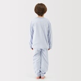 キッズ　着るタオル　両面パイル　長袖ルームウェアセット