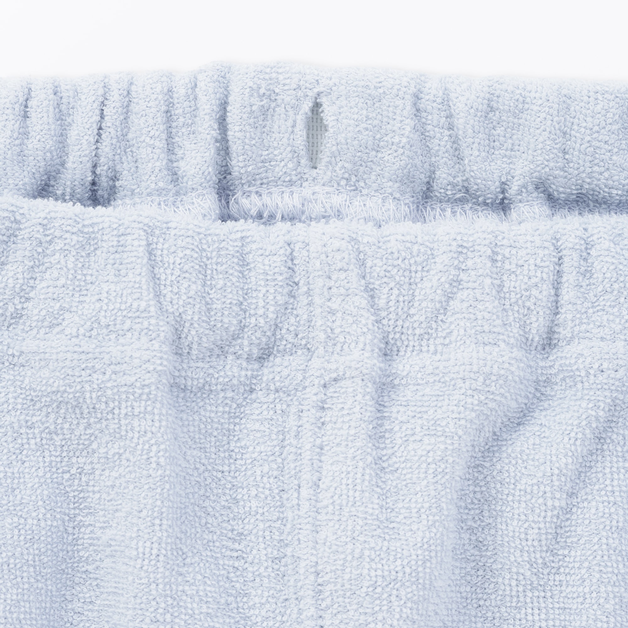 キッズ　着るタオル　両面パイル　長袖ルームウェアセット