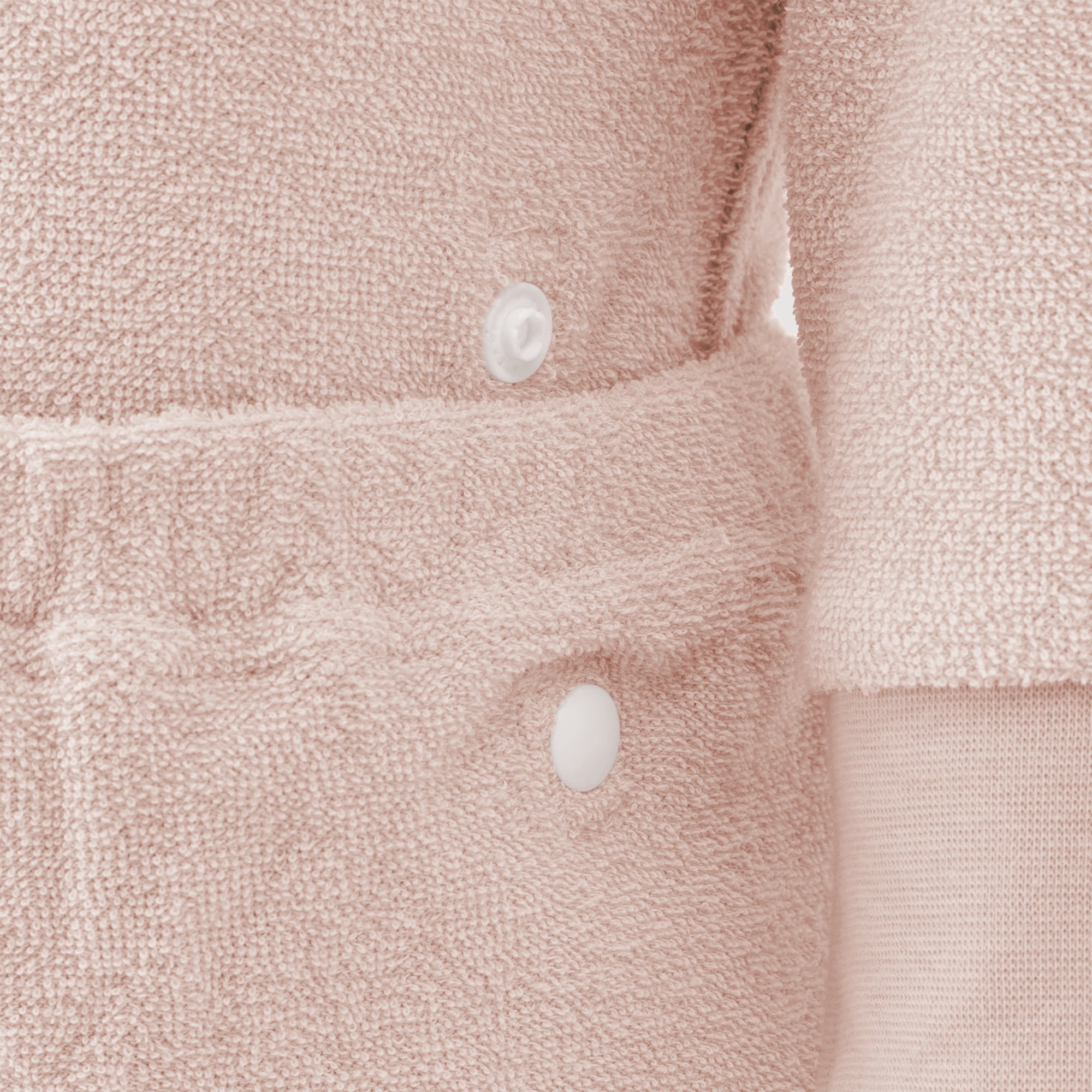 ベビー　着るタオル　両面パイル　長袖ルームウェアセット