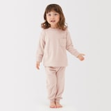 ベビー　着るタオル　両面パイル　長袖ルームウェアセット