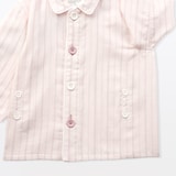 ベビー　脇に縫い目のない　二重ガーゼお着替えパジャマ