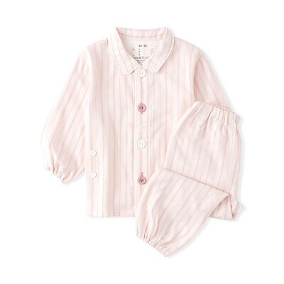 【ネットストア先行販売】ベビー　脇に縫い目のない　二重ガーゼお着替えパジャマ（2026年仕様）