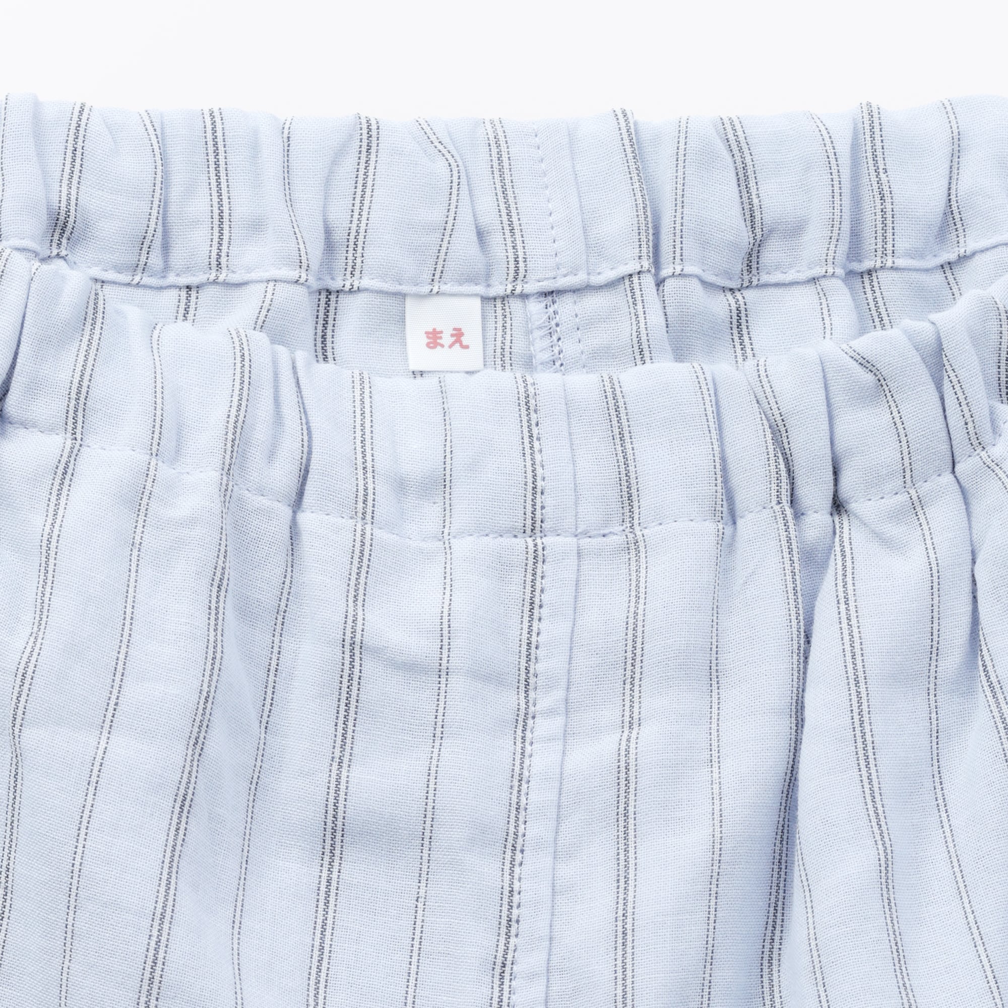 キッズ　脇に縫い目のない　二重ガーゼ長袖パジャマ