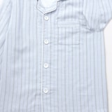 キッズ　脇に縫い目のない　二重ガーゼ長袖パジャマ