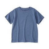 キッズ　綿天竺編みクルーネック半袖Ｔシャツ　無地