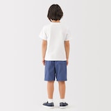 キッズ　綿天竺編みクルーネック半袖Ｔシャツ　無地